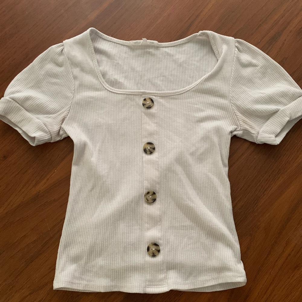 NOT FOR SALE Small White Caution to the Wind Top